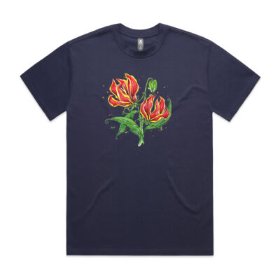Flame Lilies - Mens Heavy Tee Thumbnail