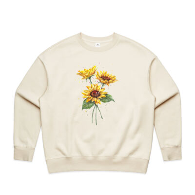 Sunflowers - AS Colour Womens Heavy Crew Thumbnail
