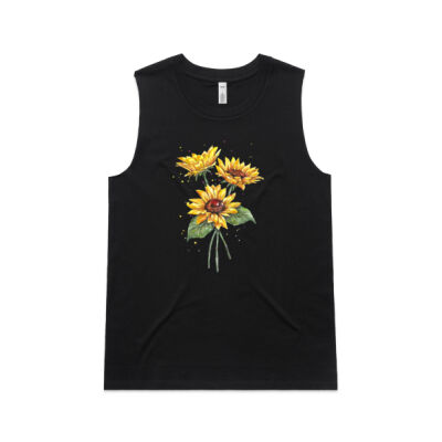 Sunflowers - AS Colour Womens Upside Tank Thumbnail