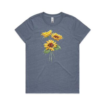 Sunflowers - AS Colour Womens Maple Faded Tee Thumbnail