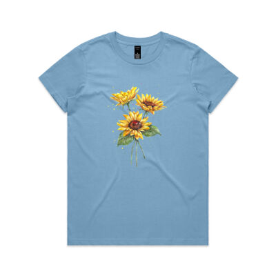 Sunflowers - AS Colour Womens Maple Tee Thumbnail