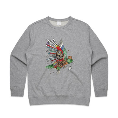 Steampunk Kea - AS Colour Womens Premium Crew Thumbnail