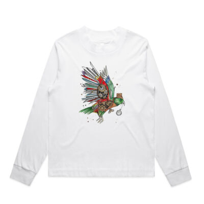 Steampunk Kea - AS Colour Womens Mock Longsleeve Tee Thumbnail