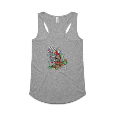 Steampunk Kea - AS Colour Womens Yes Racerback Singlet Thumbnail
