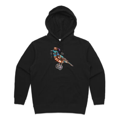 Steampunk Tui Bird - AS Colour Womens Premium Hood Thumbnail