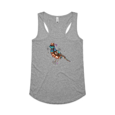 Steampunk Tui Bird - AS Colour Womens Yes Racerback Singlet Thumbnail