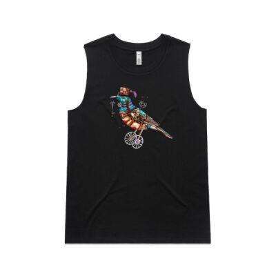Steampunk Tui Bird - AS Colour Womens Upside Tank Thumbnail