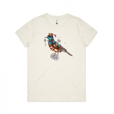 Steampunk Tui Bird - AS Colour Womens Maple Organic Tee Thumbnail