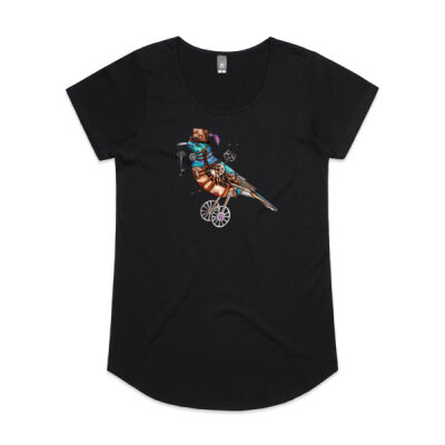 Steampunk Tui Bird - AS Colour Womens Mali Tee Thumbnail