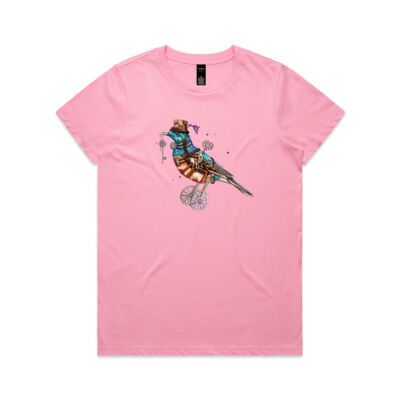 Steampunk Tui Bird - AS Colour Womens Maple Tee Thumbnail