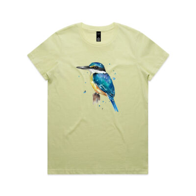 Perched Kingfisher - AS Colour Womens Maple Tee Thumbnail