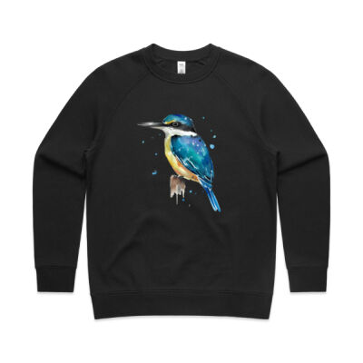 Perched Kingfisher - AS Colour Womens Supply Crew Thumbnail