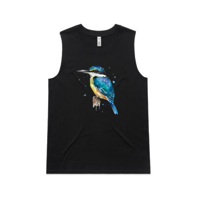 Perched Kingfisher - AS Colour Womens Upside Tank Thumbnail
