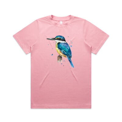 Perched Kingfisher - AS Colour Womens Heavy Tee Thumbnail