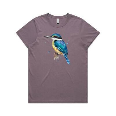Perched Kingfisher - AS Colour Womens Maple Faded Tee Thumbnail