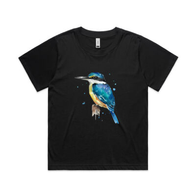 Perched Kingfisher - AS Colour Womens Martina Tee Thumbnail