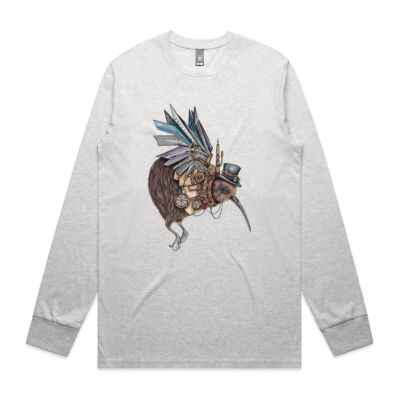 Steampunk Kiwi bird - AS Colour Mens Staple Longsleeve Tee Thumbnail