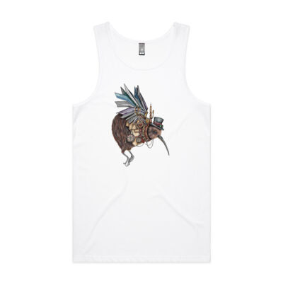 Steampunk Kiwi bird - AS Colour Mens Lowdown Singlet Thumbnail