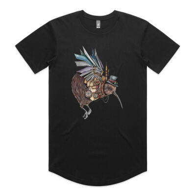 Steampunk Kiwi bird - AS Colour Mens Staple Curve Tee Thumbnail