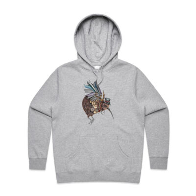Steampunk Kiwi bird - AS Colour Womens Stencil Hood Thumbnail