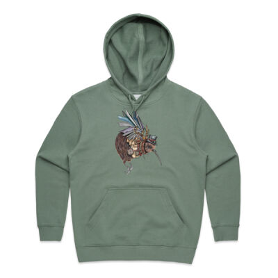 Steampunk Kiwi bird - AS Colour Womens Premium Hood Thumbnail