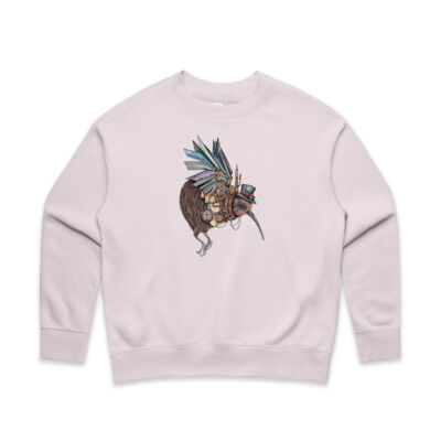 Steampunk Kiwi bird - AS Colour Women's Relax Crew Thumbnail