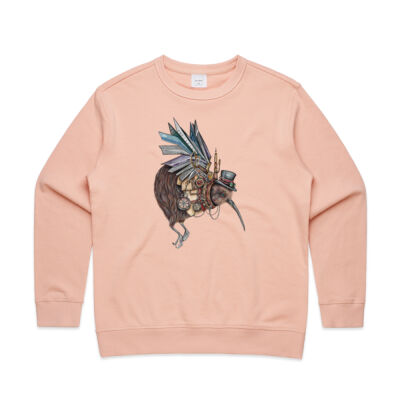 Steampunk Kiwi bird - AS Colour Womens Premium Crew Thumbnail