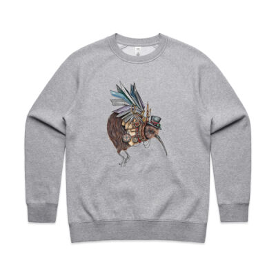 Steampunk Kiwi bird - AS Colour Womens Supply Crew Thumbnail