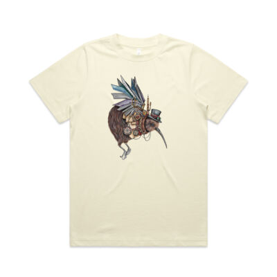 Steampunk Kiwi bird - AS Colour Womens Heavy Tee Thumbnail