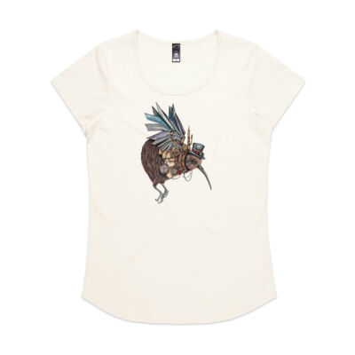 Steampunk Kiwi bird - AS Colour Womens Mali Tee Thumbnail