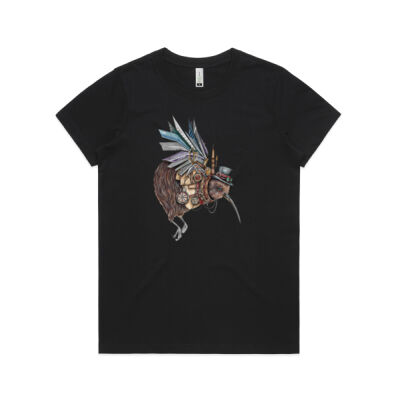 Steampunk Kiwi bird - AS Colour Womens Maple Organic Tee Thumbnail