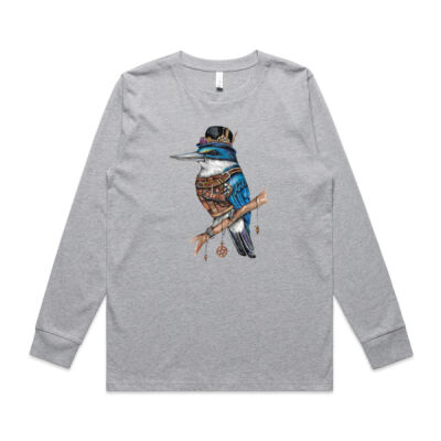 Steampunk Kingfisher - AS Colour Womens Classic Longsleeve Tee Thumbnail