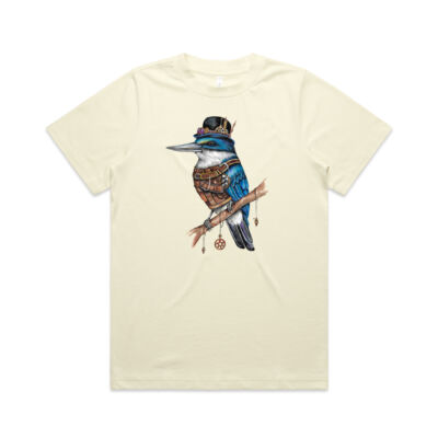 Steampunk Kingfisher - AS Colour Womens Heavy Tee Thumbnail