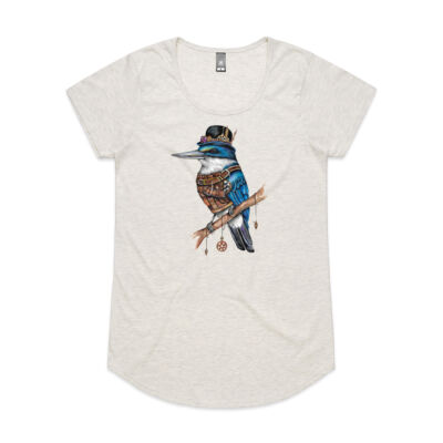 Steampunk Kingfisher - AS Colour Womens Mali Tee Thumbnail