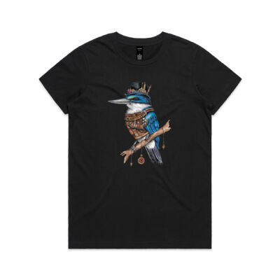Steampunk Kingfisher - AS Colour Womens Maple Tee Thumbnail