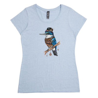 Steampunk Kingfisher - C-Force Womens Icon Tee Thumbnail