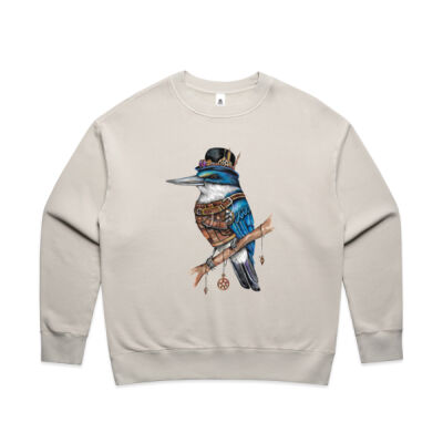 Steampunk Kingfisher - AS Colour Women's Faded Relax Crew Thumbnail