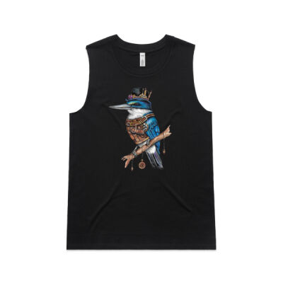 Steampunk Kingfisher - AS Colour Womens Upside Tank Thumbnail