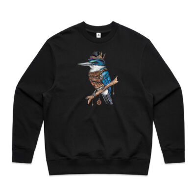 Steampunk Kingfisher - AS Colour Mens Heavy Crew Thumbnail