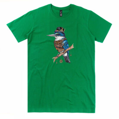 Steampunk Kingfisher - C-Force Mens Icon Tee Thumbnail