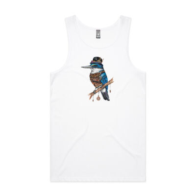 Steampunk Kingfisher - AS Colour Mens Lowdown Singlet Thumbnail
