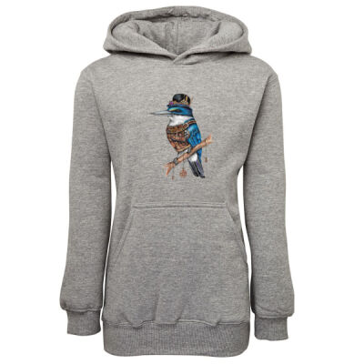 Steampunk Kingfisher - JB's Kids Fleecy Hoodie Thumbnail