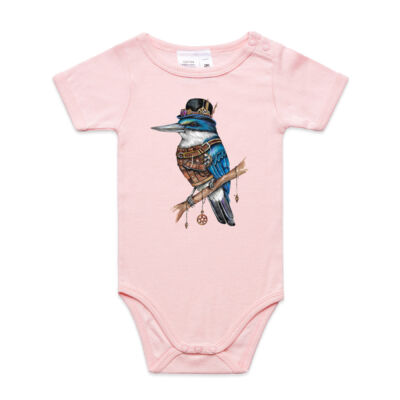 Steampunk Kingfisher - AS Colour Organic Infant Mini-Me One-Piece Thumbnail