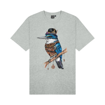 Steampunk Kingfisher - Cloke Kids Outline Tee Thumbnail