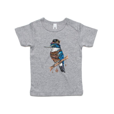 Steampunk Kingfisher - AS Colour Organic Infant Wee Tee Thumbnail