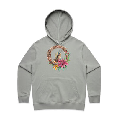 Fantail Wreath - AS Colour Womens Premium Hood Thumbnail