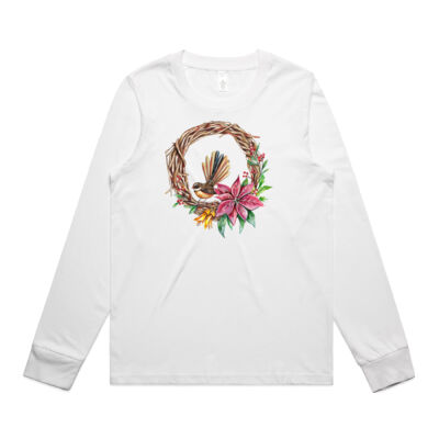 Fantail Wreath - AS Colour Womens Maple Longsleeve Tee Thumbnail