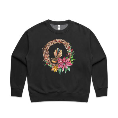 Fantail Wreath - AS Colour Women's Faded Relax Crew Thumbnail