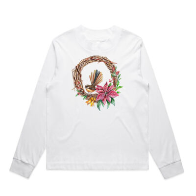 Fantail Wreath - AS Colour Womens Mock Longsleeve Tee Thumbnail