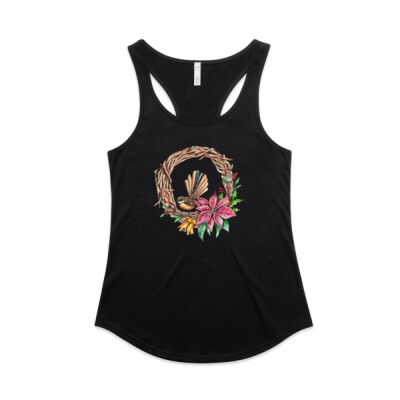 Fantail Wreath - AS Colour Womens Mali Racerback Singlet Thumbnail